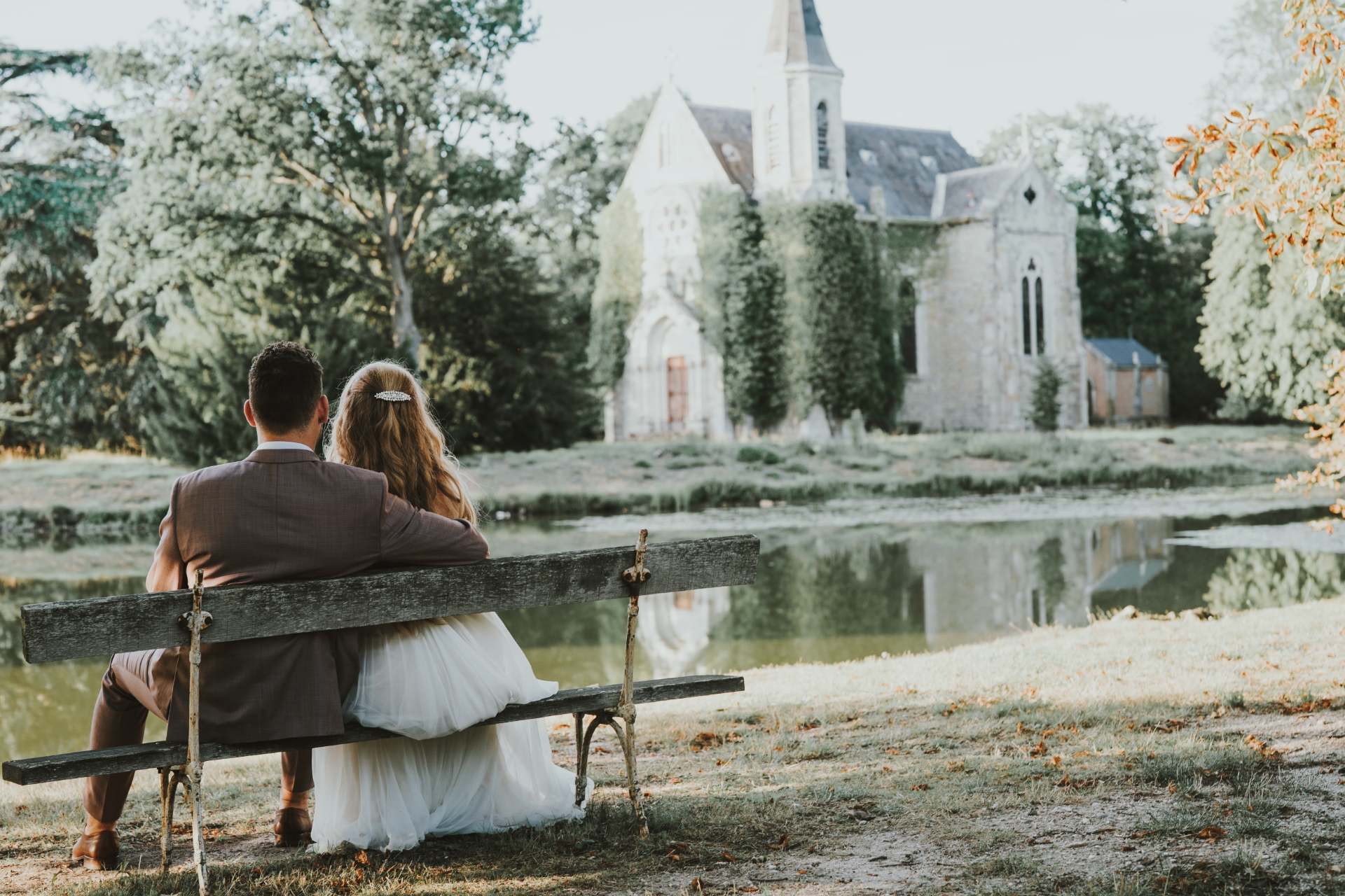 photo de couple en mariage en Indre et Loire