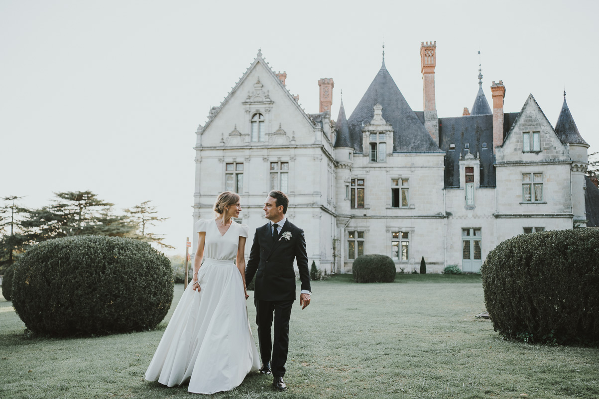 photo de couple au chateau de la Bourdaisière